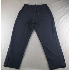 Roucha Pica Tux Crepe Pant Womens Small Black Grosgrain ribbon Cropped 28X27